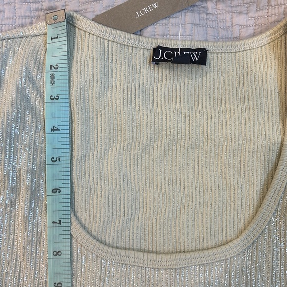 J Crew Vintage rib sequin-embellished tank top - Picture 8 of 8